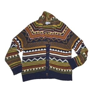 Vintage Multicolor Patterned Womens Sweater Size M